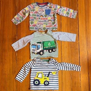 Baby Boden 6-9 month boy bundle - 3 shirts and 2 pants